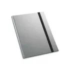 Caderno capa dura na cor prata - 433575