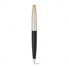 caneta esferográfica de Metal com Clipe, anel e ponteira com banho de ouro - 568686