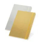 Caderno na cor prata e dourado - 605405
