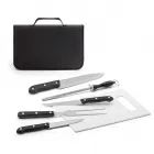Kit Churrasco Aço Inox E Tábua - 888496
