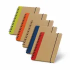 Caderno capa dura e elástico A6 - várias cores - 1449998