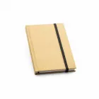 Caderno A6 com capa dura e 80 folhas pautadas - dourado - 1513938