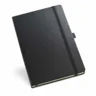 Caderno A5 com capa dura preta - 1514222