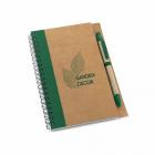 Kit Bloco de anotações ecológico personalizado com caneta - 1291496