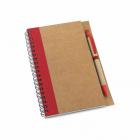 Kit Bloco de anotações ecológico personalizado com caneta - 1291497
