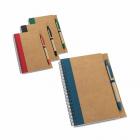 Kit Bloco de anotações ecológico personalizado com caneta - 1291499