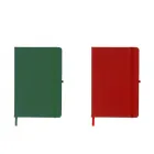 Cadernetas emborrachadas - verde e vermelha - 1750697