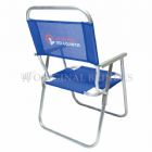 Cadeira de praia alta na cor azul royal