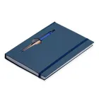 Bloco de anotações ecológico com caneta - cor azul - 547522
