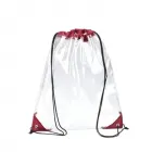 mochila saco Transparente PVC vermelho - 1900853