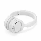 Fone de ouvido bluetooth branco com haste ajustável e fones giratórios - 1230444