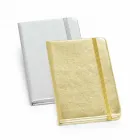 Caderneta Personalizada - prata e dourada - 934085
