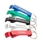 Chaveiro abridor de garrafas em metal - diversas cores - 825319