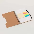 Caderno de anotações com 5 sticky notes coloridos - 1471347