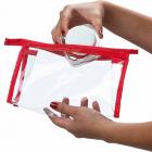 Necessaire plástica transparente em nylon - 931400