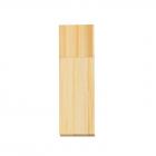 Pen drive em bambu com tampa de ímã - 1071098