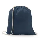 Sacola tipo mochila em algodão reciclado e poliéster azul - 1893083