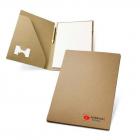 Pasta A4 em cartão (450 g/m²)  com um bloco de 20 folhas lisas de papel reciclado - perosnalizada - 1494226