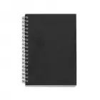 Caderno com capa kraft preta - 1782003