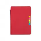 Caderno em sintético com autoadesivos - 1740602