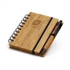 Caderno A6 em bambu personalizado - 1727746