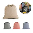 Sacola tipo mochila em algodão - opções de cores - 1551693