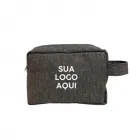 Necessaire Cinza - Sua logo aqui - 1800682
