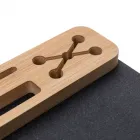 Mouse Pad em material sintético grafite e bambu - 1749750