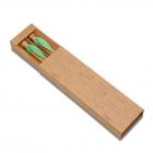 Conjunto Caneta e Lapiseira Bambu Verde - 1726976