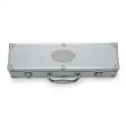Kit churrasco 3 peças em maleta de alumínio com relevo - 1997556