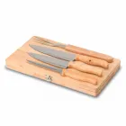 Kit churrasco 4 peças em estojo de madeira - 2031491