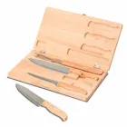 Kit churrasco 4 peças em estojo de madeira - 2031493