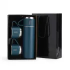 Kit Garrafa Térmica Azul, na cor azul