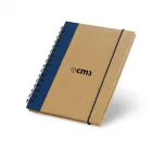 Caderno de Anotações Espiral com detalhe Azul - 1770734