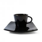 Xícara de café preta 90 ml personalizada - 1526599