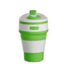 Copo de Silicone retrátil com tampa plástica 350ml