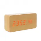 Relógio digital LED com alarme, pode ser utilizado através da fonte USB - 923759