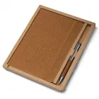 Kit caderno de anotações e caneta em cortiça - 1859341