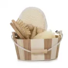 Kit banho de madeira com 5 peças. - 2158104