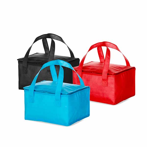 Bolsa térmica 10 litros em TNT com alça para mãos, revestimento interno de manta térmica cores variadas - 805120