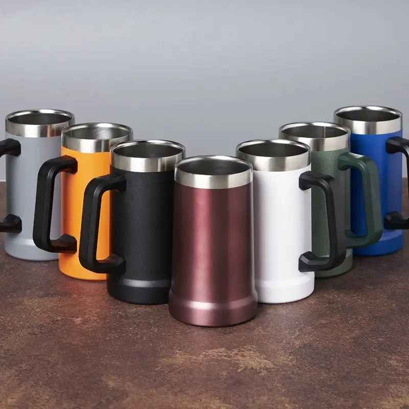 Caneca térmica de inox - várias cores - 1918466