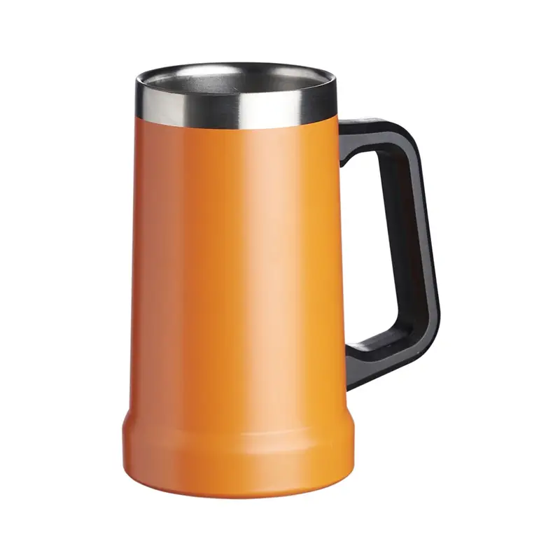 Caneca térmica de inox laranja - 1918468