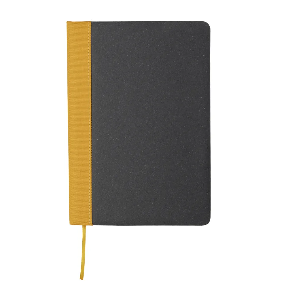 Caderno de anotações em couro reciclado com a sua marca - 2204110