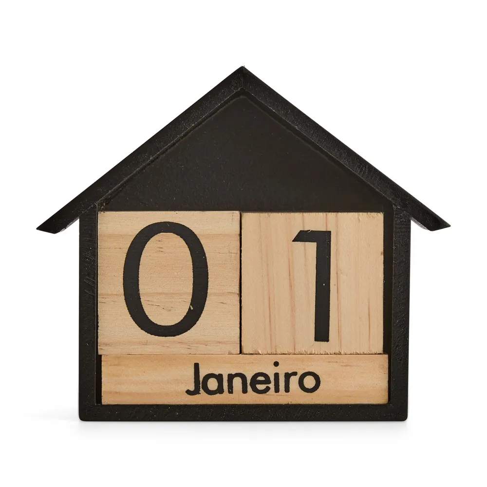 Calendário Permanente Madeira personalizado - 2158574