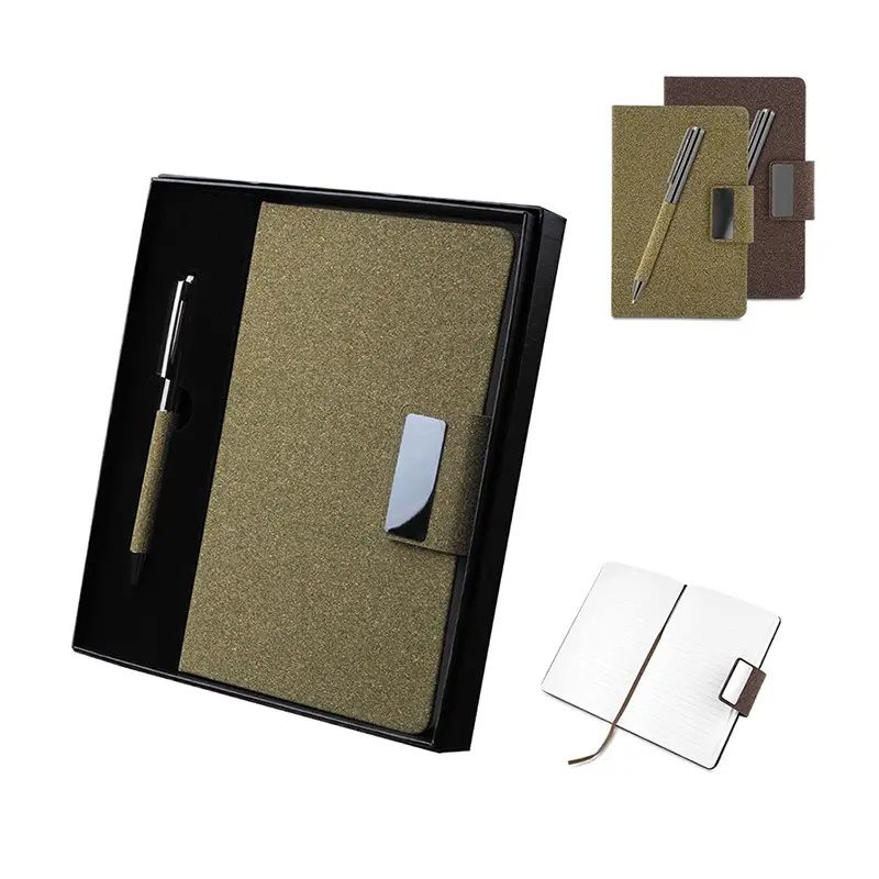 Kit escritório Caderno A5  e Caneta Metalica - 2134895