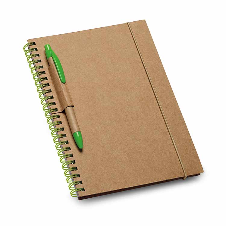 Caderno reciclado com acabamento em espiral - 1293450
