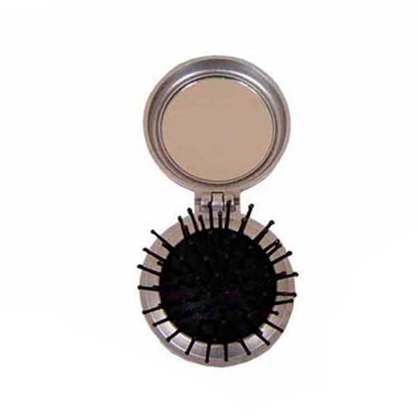Escova de cabelo dobrável com espelho - 1199602