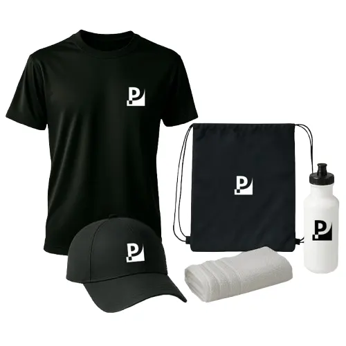 Kit Corrida com bone, camiseta, toalha e garrafa - 2074985