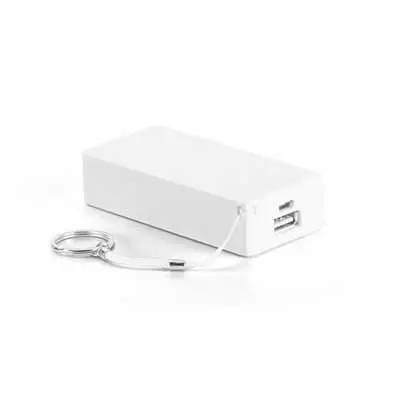 PowerBank na cor branco personalizado - 251455