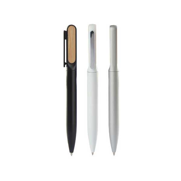 Caneta Metalica em Bambu Personalizada - 1844544
